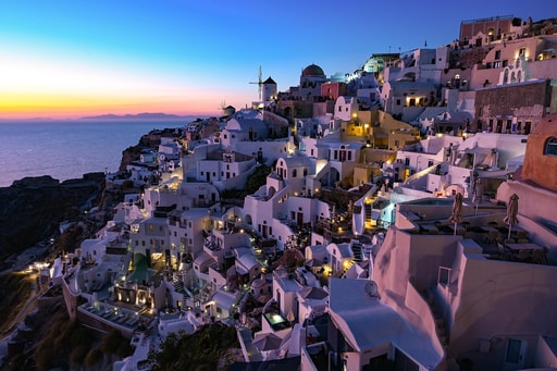 Bild Santorini Sonnenuntergang