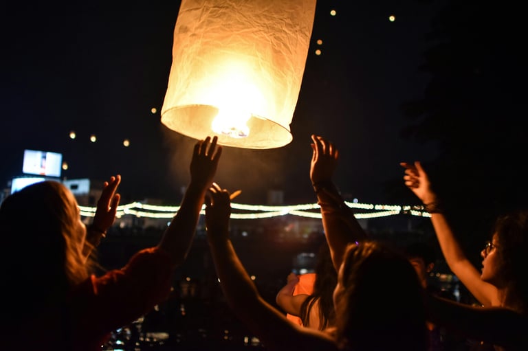 Lichterfest in Thailand